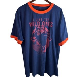 Vintage Warner Bros Looney Tunes Taz I Like The Wild Ones T Shirt Cartoon XL